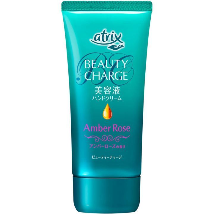 Kao Atrix Beauty Charge Amber Rose Крем для рук с косметической эссенцией с ароматом Розы 80 гр