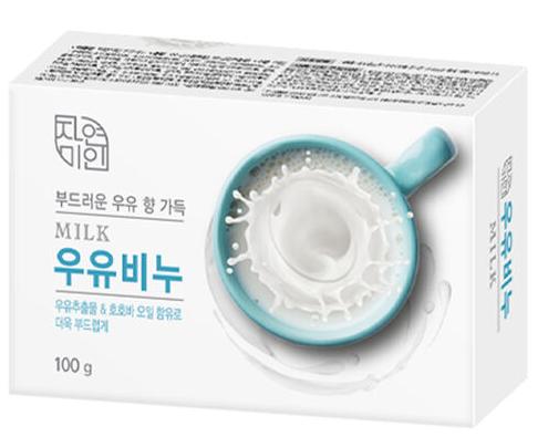 Mukunghwa Pure Milk Soap Смягчающее косметическое мыло с молоком и маслом жожоба 90 гр