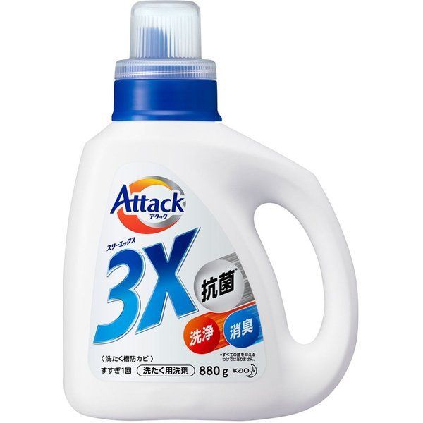 Kao Attack EX Gel Высокоэффективный гель для стирки белья Тройная сила 880 гр