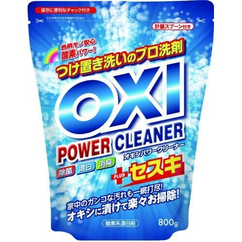 Kaneyo Oxi Power Cleaner EX Кислородный отбеливатель универсальный для белья, кухни и ванной 800 гр в мягкой упаковке с мерной ложкой