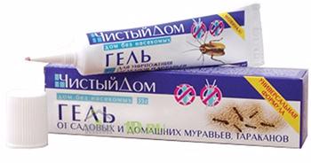 Чистый дом Гель-шприц инсектицидный от муравьев и тараканов 20 мл