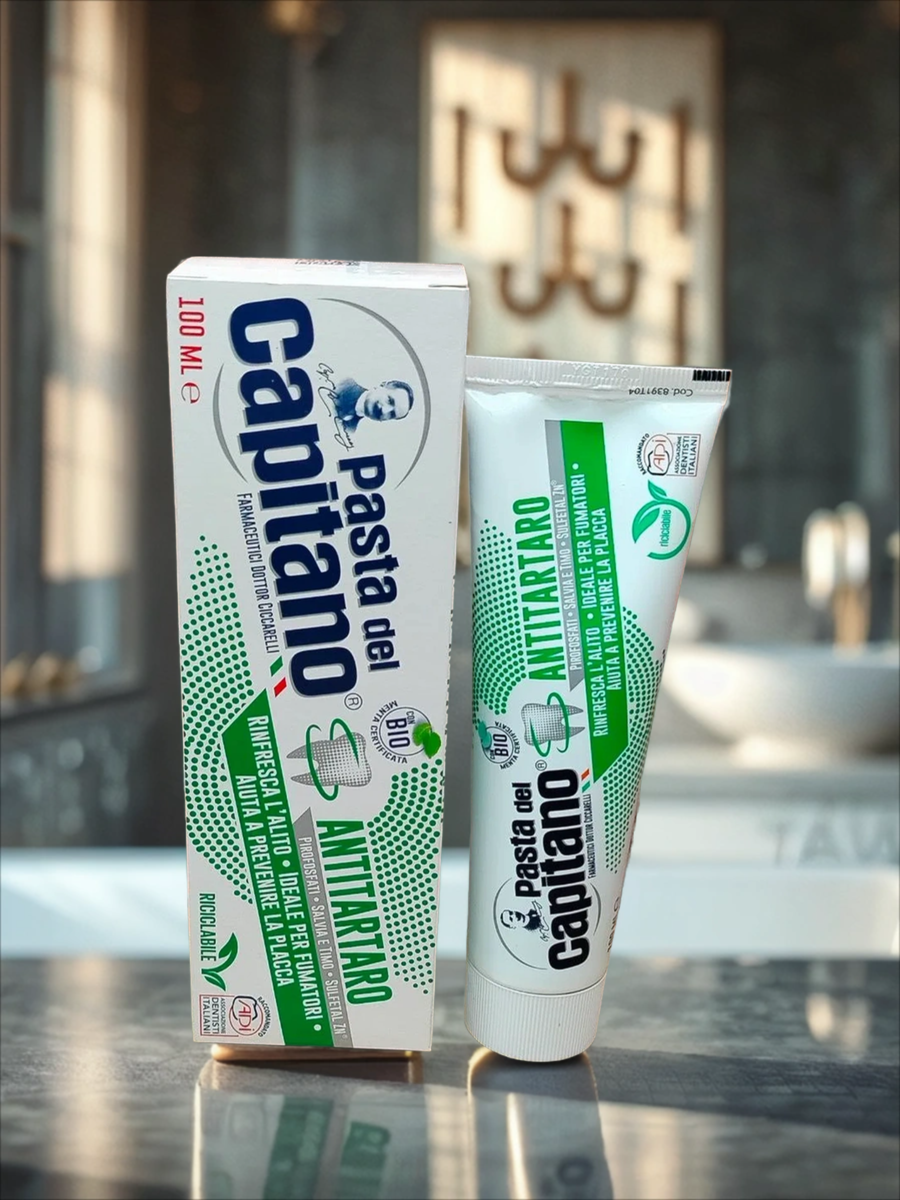 Pasta Del Capitano Antitartar for Smokers Зубная паста от зубного камня и никотинового налета 100 мл