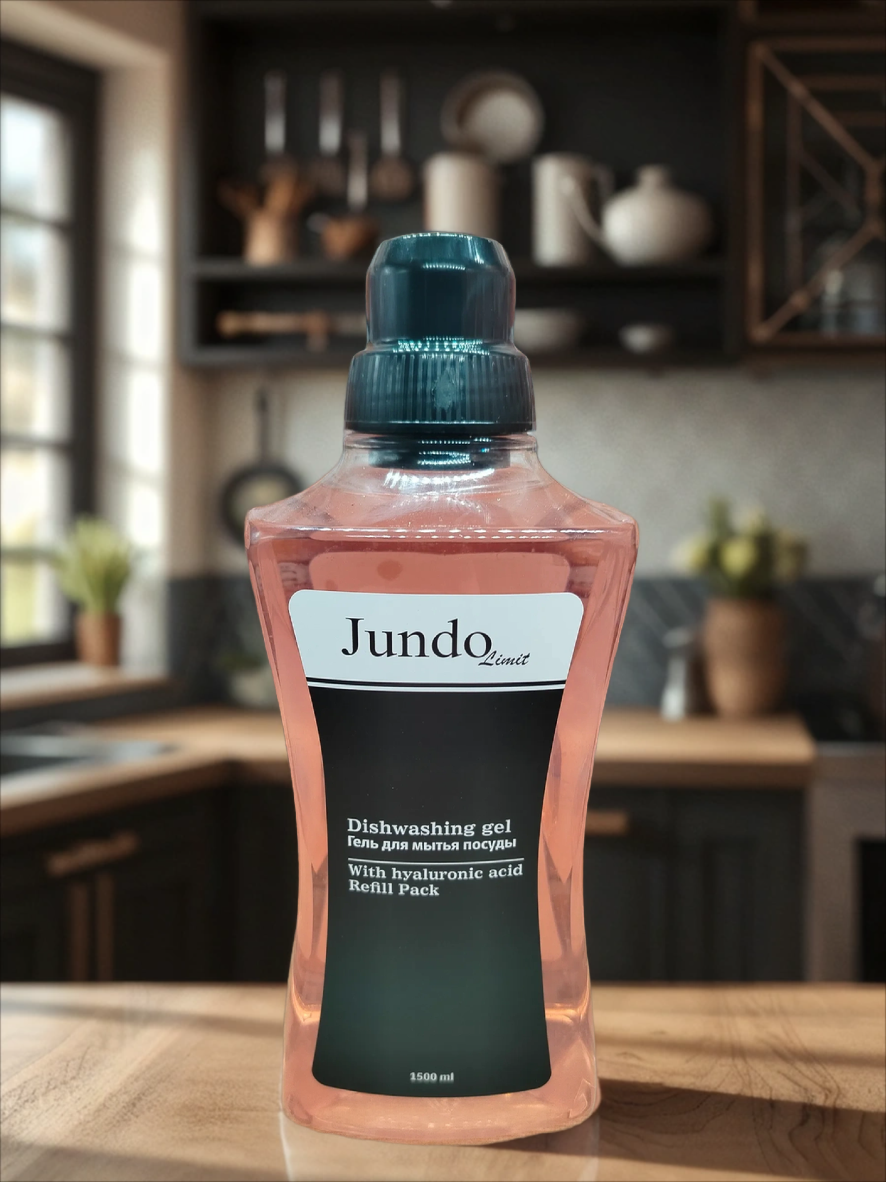 Jundo Limit №1 Средство для мытья посуды с гиалуроновой кислотой Черный опий 1500 мл
