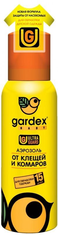 Gardex Baby Аэрозоль от клещей и комаров на одежду 100 мл