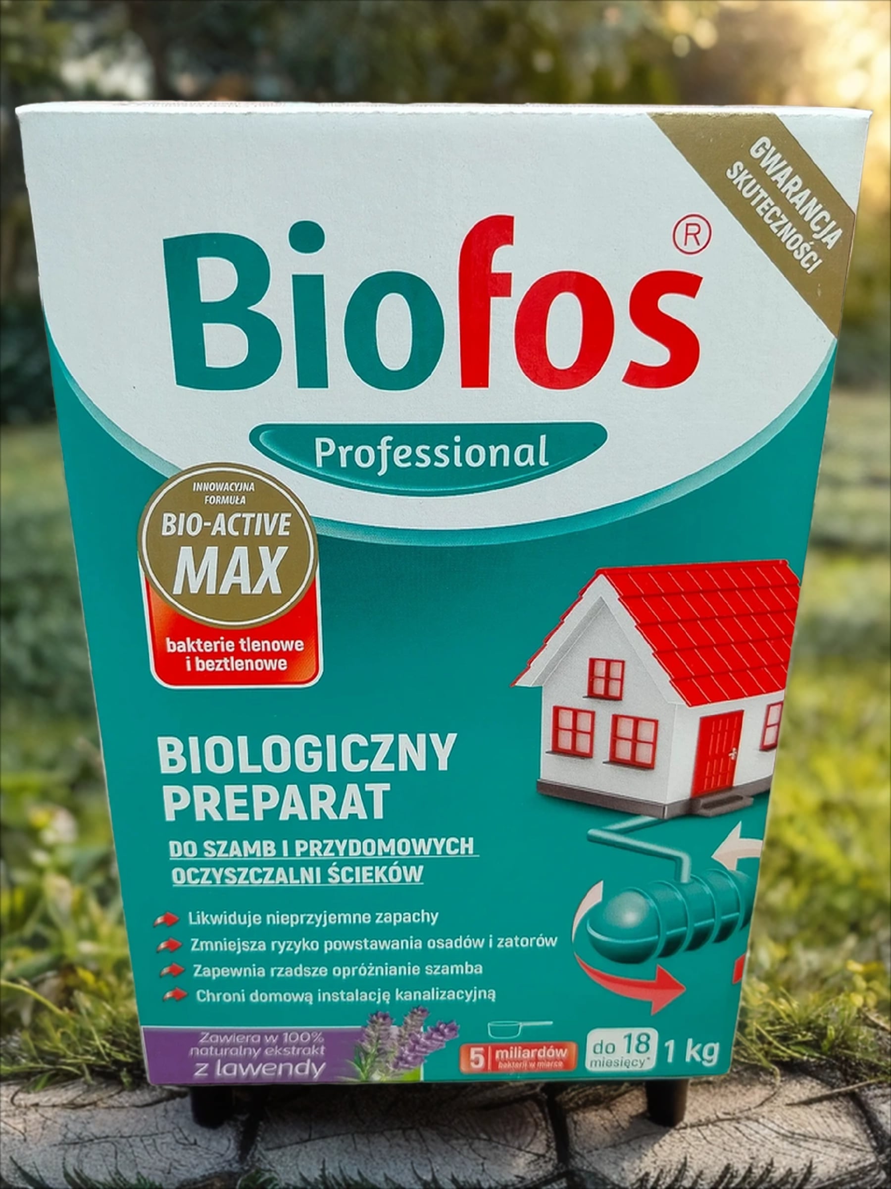 Biofos Professional Биологиеческий препарат для септиков, дачных туалетов и придомовых очистных станций 1 кг в коробке