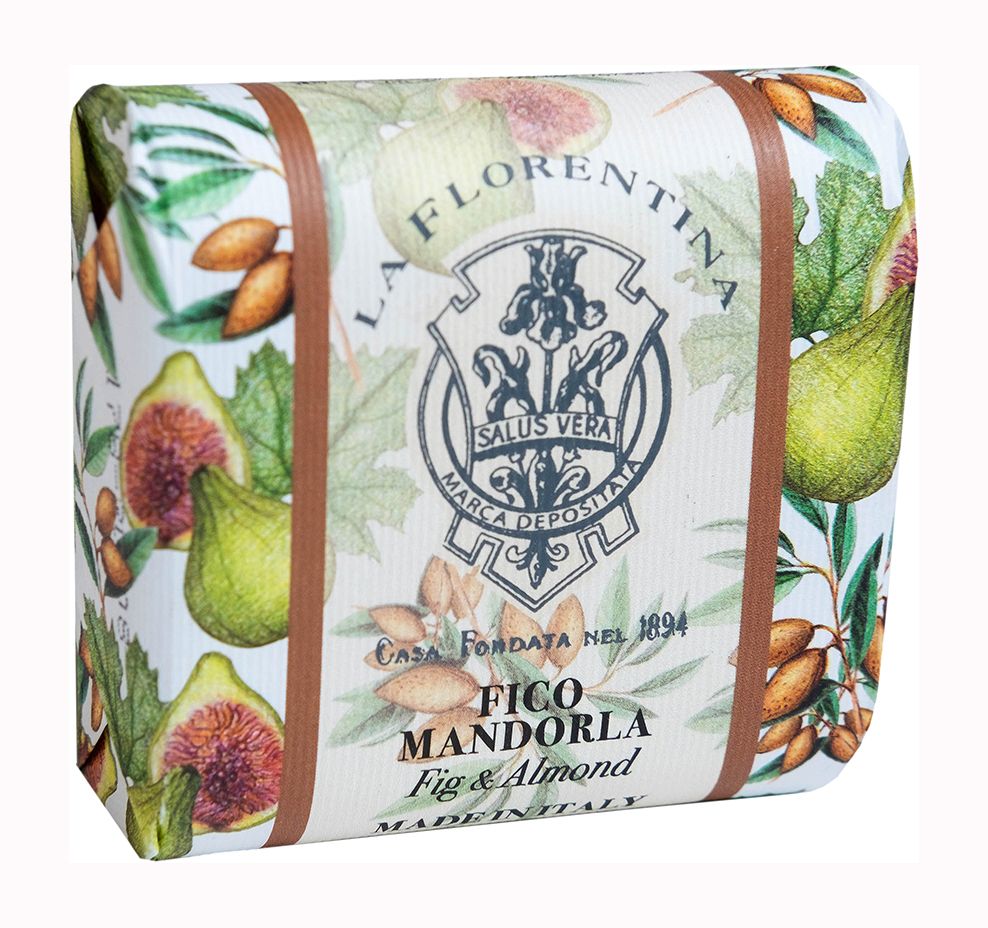 La Florentina Bar Soap Fig & Almond Мыло натуральное на основе масел ши и оливы с экстрактами Инжира и Миндаля 106 гр