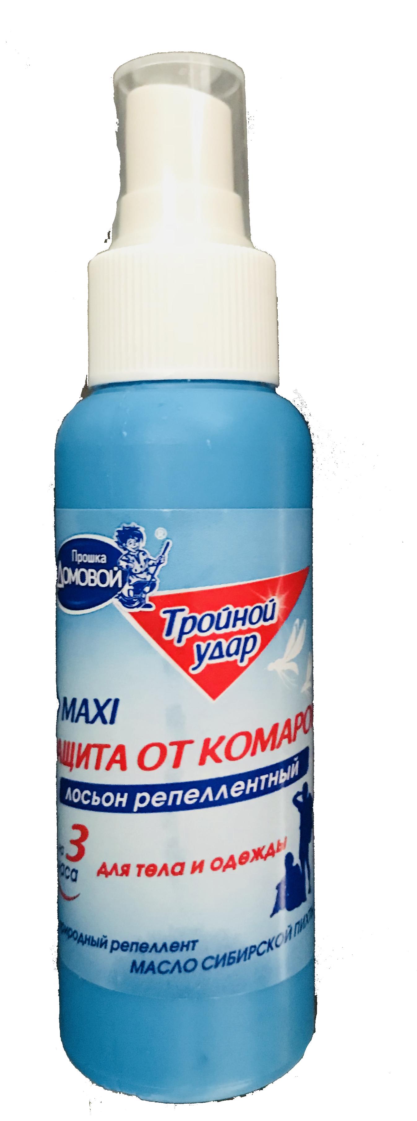 Домовой Тройной Удар Лосьон репеллентный от комаров 100 мл