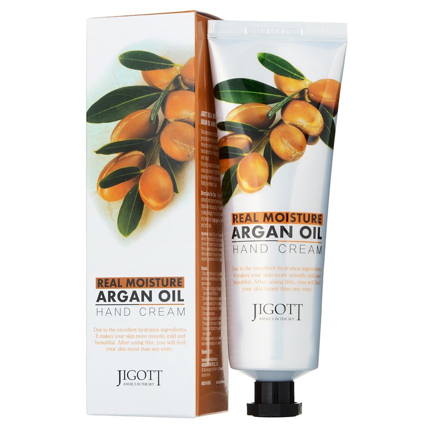 Jigott Real Moisture Argan Oil Крем для рук с аргановым маслом 100 мл