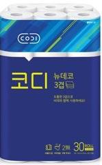 SsangYoung Codi New Deco Бумага туалетная 3-х слойная мягкая с тиснением 25 м 30 рулонов