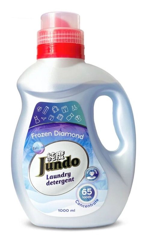 Jundo Frozen Diamond Концентрированный гель для стирки универсальный 1 л на 65 стирок с мерным колпачком