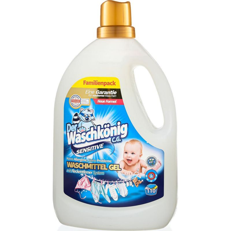 Der Waschkonig C.G. Waschmitel Gel Sensitive Гель для стирки детского белья 3,305 л на 110 стирок