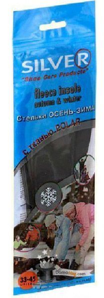 Silver Стельки Осень-Зима с Тканью Polar Размер 33-45