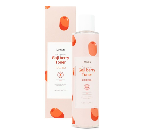 LanSkin Fresh Berries Toner Goji Berry Омолаживающий тонер для лица с экстрактом ягод годжи 250 мл
