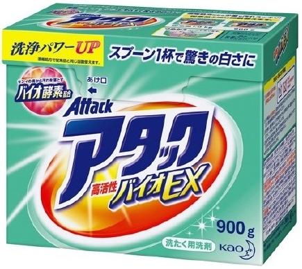 Kao Attack Bio EX Стиральный порошок 900 гр на 29 стирок