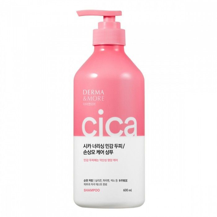 Aekyung Derma & More Cica Nourishing Шампунь для поврежденных волос Питание 600 мл