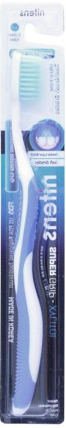 Dental Care Nitens Super Grip  Xylitol Зубная щетка Ксилит cо сверхтонкой двойной щетиной средней жесткости