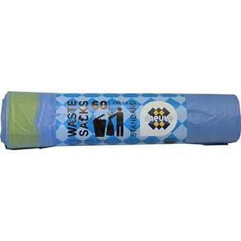 Meule Standard Мешки для мусора с завязками голубые 60 л 10 шт в рулоне