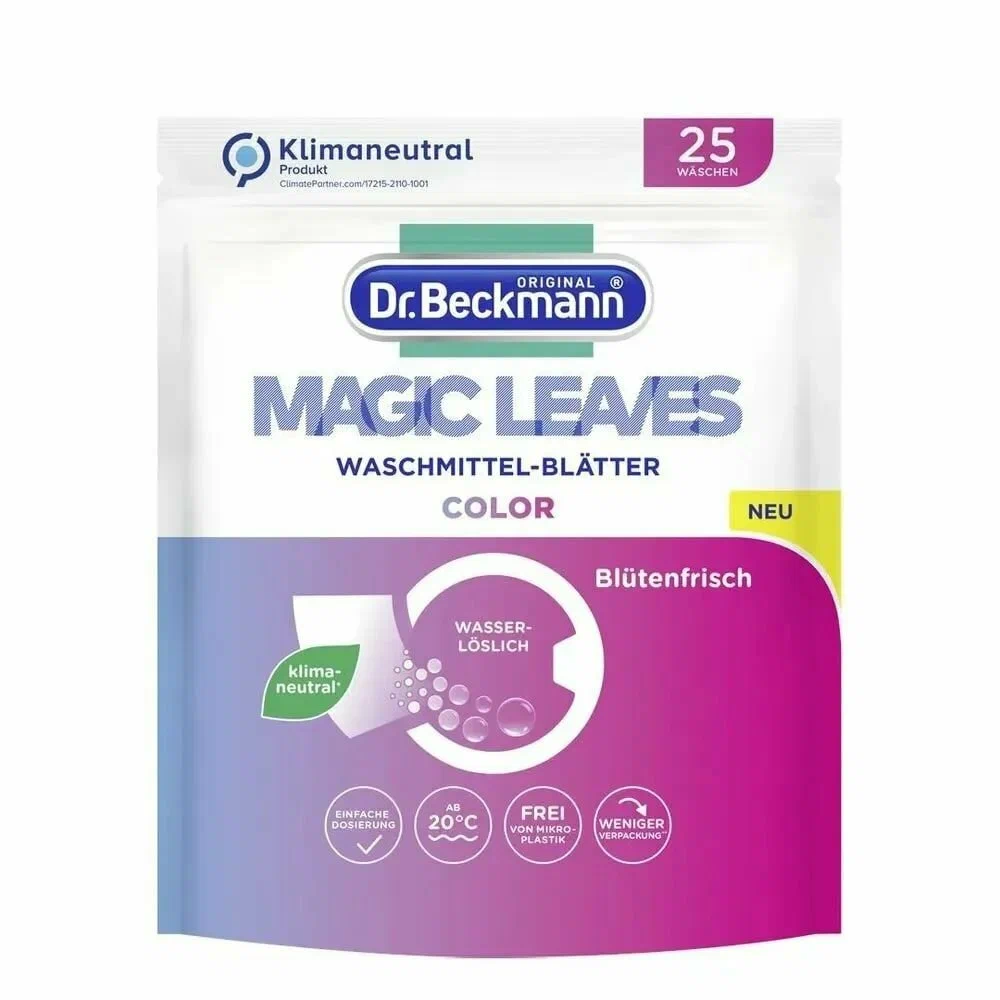 Dr. Beckmann Magic Leaves Листы для стирки цветного белья 25 шт