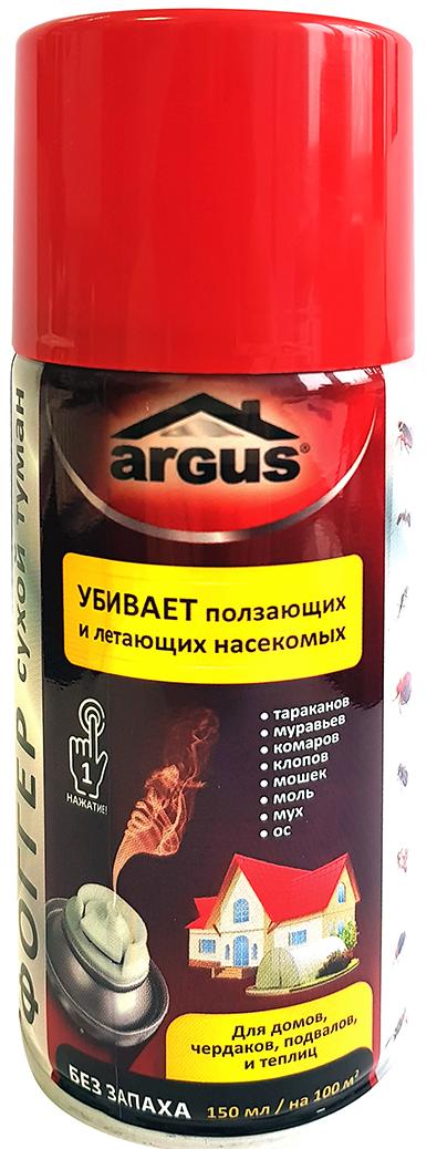 Argus Фоггер сухой туман Аэрозоль от всех насекомых без запаха 150 мл